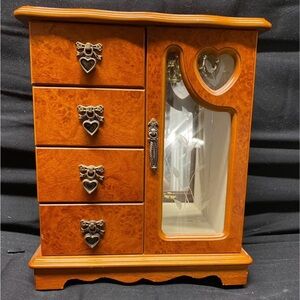 Jewelry Box with Heart Accents